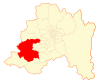 Location of the Melipillia commune in the Santiago Metropolitan Region