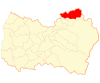 Map of Mostazal commune in O'Higgins Region