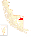 Map of Primavera in the Magallanes and Antartica Chilena Region