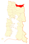 Location of Puyehue communes in Los Lagos Region