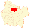 Map of Victoria commune in the La Araucanía Region