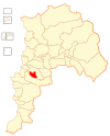 Map of the Villa Alemana commune in the Valparaíso Region