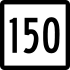 Route 150 marker