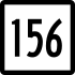 Route 156 marker