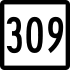 Route 309 marker