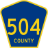 County Route 504  marker
