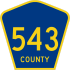 County Route 543  marker