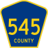 County Route 545  marker