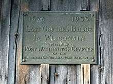 Covered Bridge, Cedarburg, Wisconsin - plaque.jpg