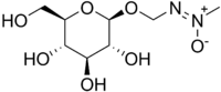 Chemical structure of cycasin