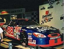 Dale Jarrett's 2000 pole and race winning car
