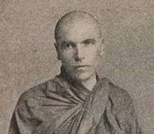 Photograph of Dhammaloka in monk's robes.