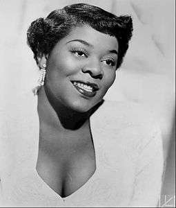 portrait of Dinah Washington, 1952