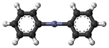Ball-and-stick model of the diphenylzinc monomer molecule