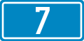 Croatian D7 road shield
