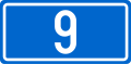 Croatian D9 road shield