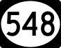 MS Highway 548 marker