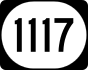 Kentucky Route 1117 marker