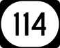 Kentucky Route 114 marker