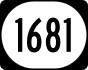 Kentucky Route 1681 marker