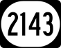 Kentucky Route 2143 marker