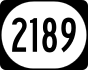 Kentucky Route 2189 marker