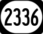 Kentucky Route 2336 marker