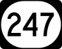 Kentucky Route 247 marker