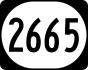 Kentucky Route 2665 marker