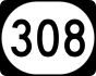 Kentucky Route 308 marker