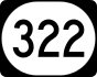 Kentucky Route 322 marker