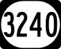 Kentucky Route 3240 marker