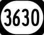 Kentucky Route 3630 marker