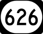 Kentucky Route 626 marker