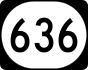 Kentucky Route 636 marker