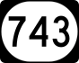 Kentucky Route 743 marker