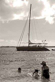 Sailing in Exuma.