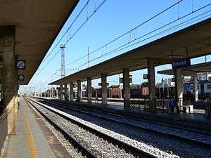 View of the platforms.