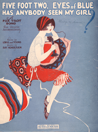 Sheet Music cover for Five Foot Two, Eyes of Blue