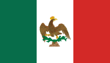 Flag of the First Mexican Empire (1821–23)