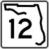 State Road 12 marker