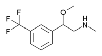 Skeletal formula of fludorex