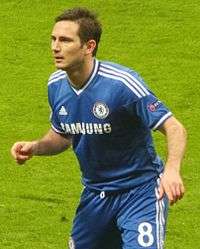 Lampard playing for Chelsea in 2014