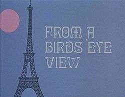 Series titles with a cartoon image of the Eiffel Tower