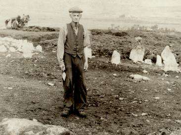 George Barnett at Beaghmore in the 1940s
