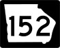 State Route 152 marker