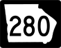 State Route 280 marker