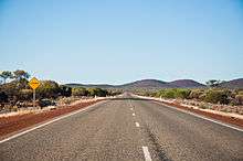 Photograph of single carriageway road