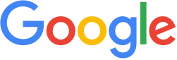 The letters of "Google" are each purely colored (from left to right) with blue, red, yellow, blue, green, and red.
