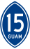 Guam Highway 15 marker